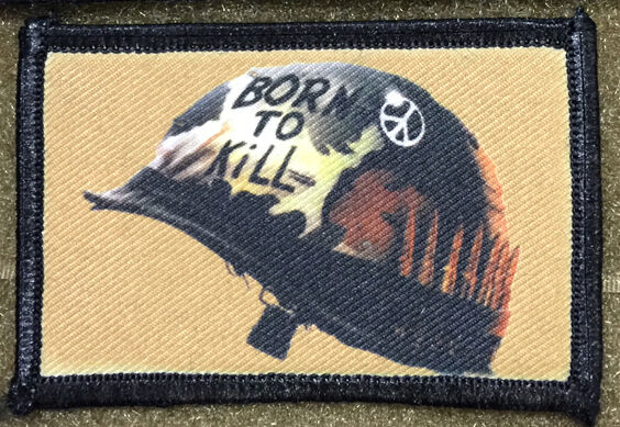 Born to Kill  Full Metal Jacket Morale Patch Tactical ARMY Military