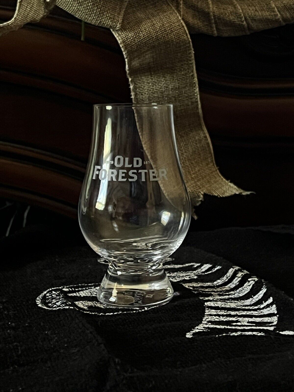 Old fosters whiskey Glass