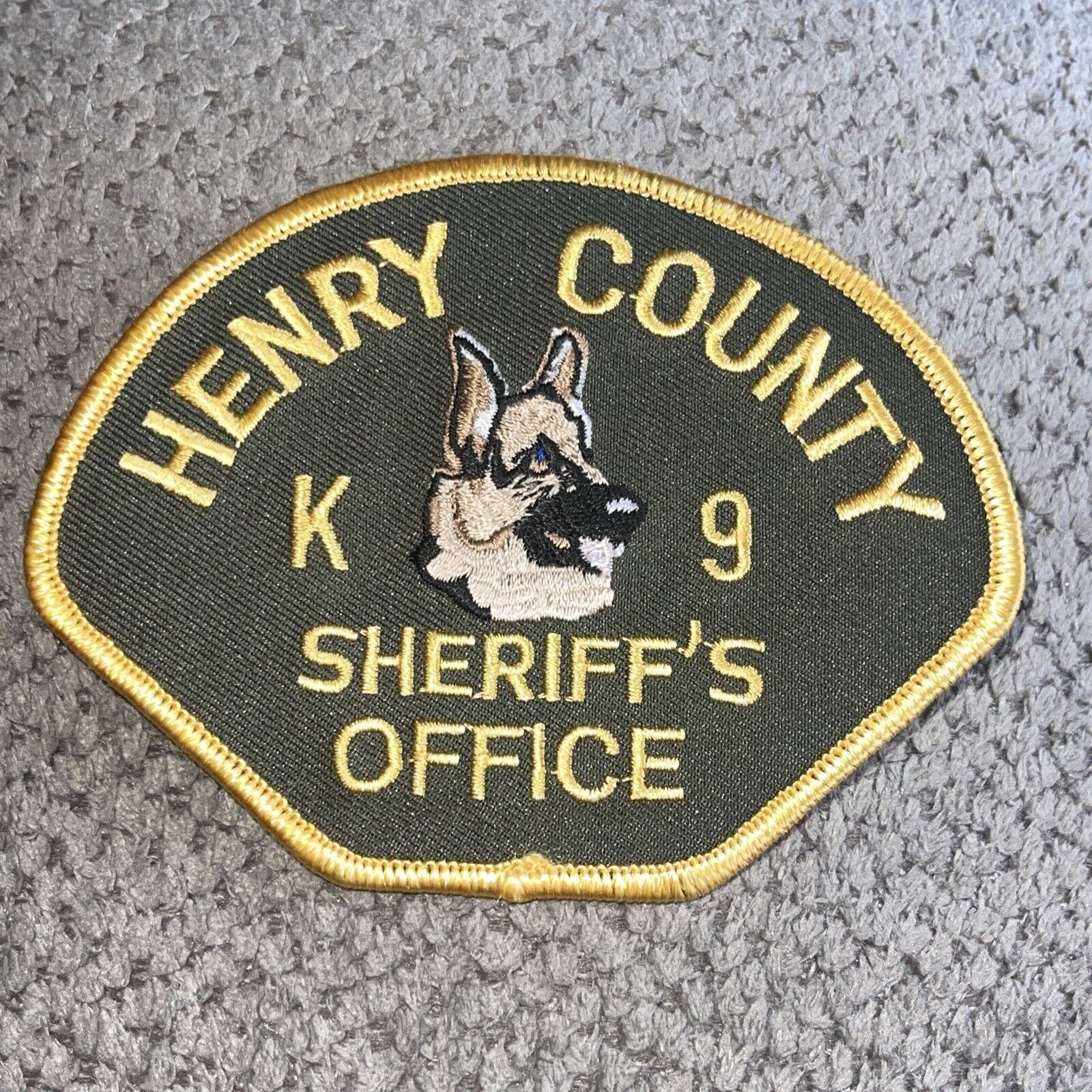 K9 K-9 HENRY COUNTY SHERIFF STATE OF IOWA IA PATCH NEW OBSOLETE SHOULDER