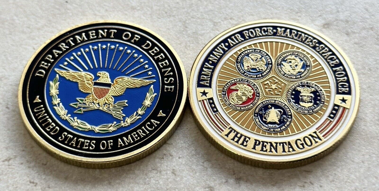 United States DOD-Pentagon Challenge Coin USAF-USMC-USN-US ARMY-Dept of Defense