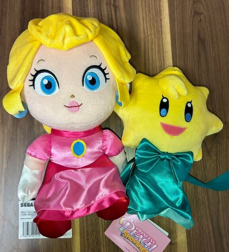 Princess Peaches Showtime Stella & Peach Plush Doll Toy Set of 2 SEGA 2024 NEW
