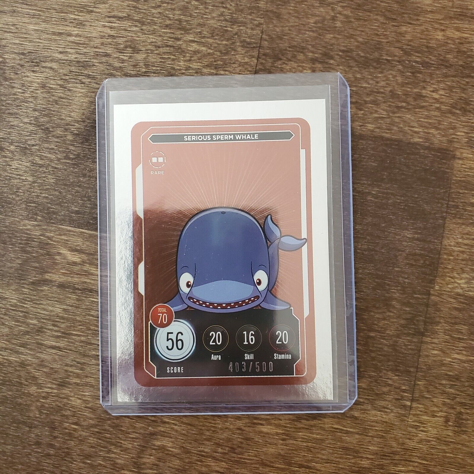 Serious Sperm Whale Rare Veefriends Series 2 Compete and Collect Card