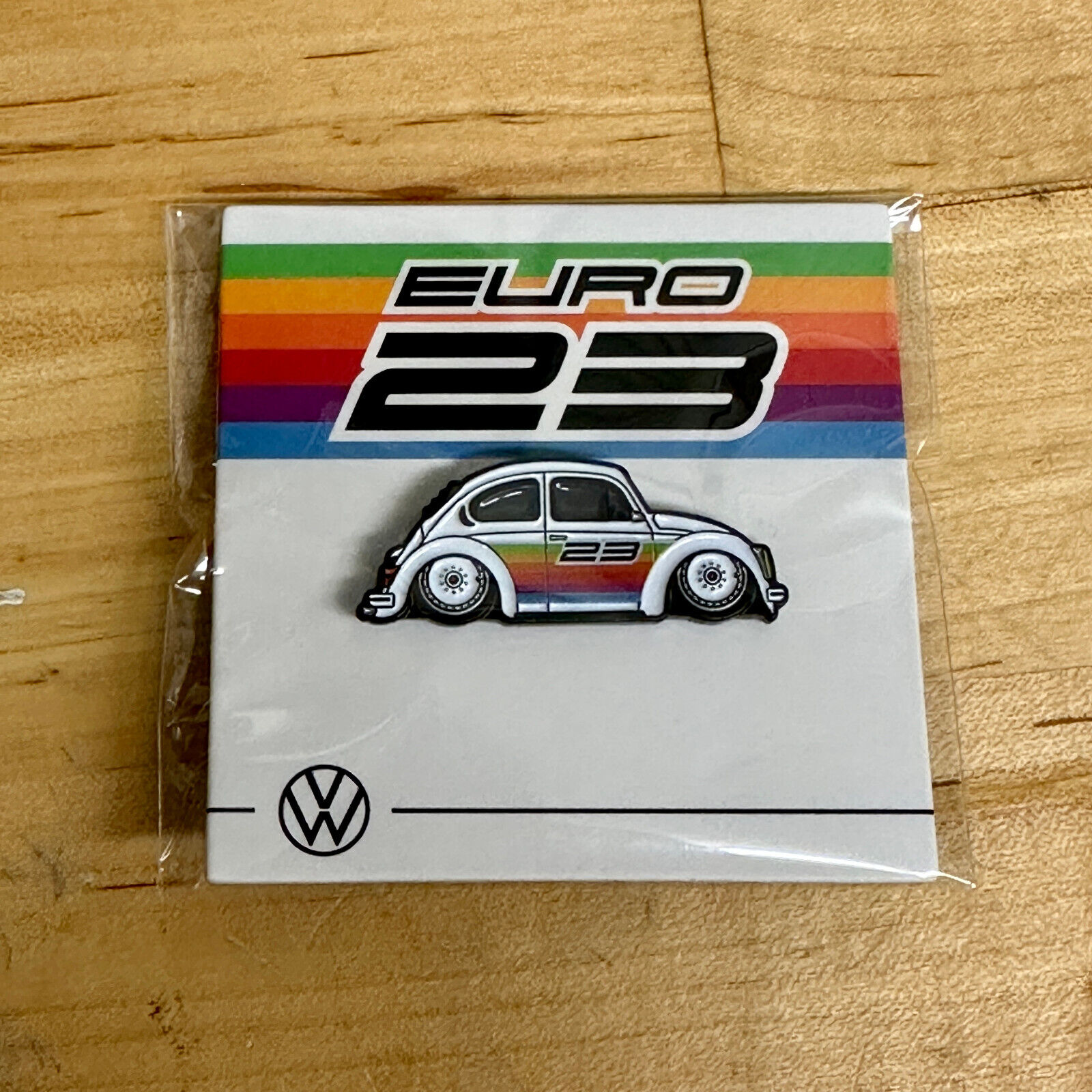 EURO23 Car Show Leen Customs VW Beetle Rainbow Stripe Limited Edition 2023