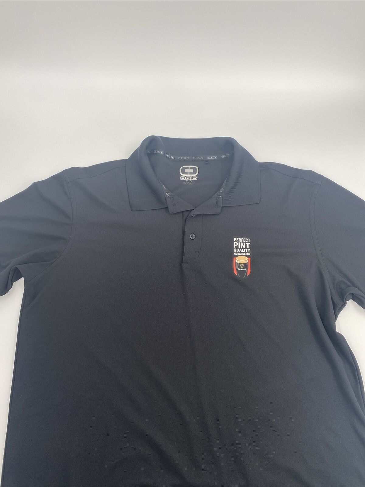 Guinness Beer Authentic. Ogio brand perfect pint quality ambassador polo XL