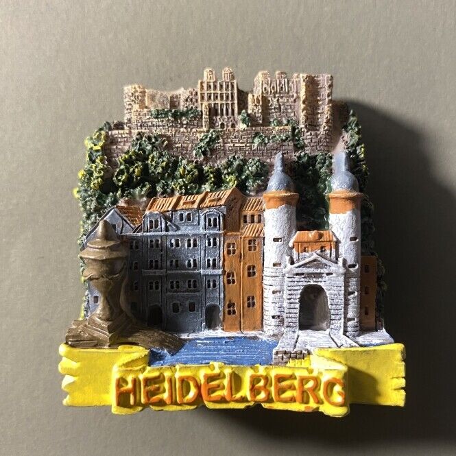 Heidelberg Germany Tourist Travel Souvenir 3D Resin Refrigerator Fridge Magnet