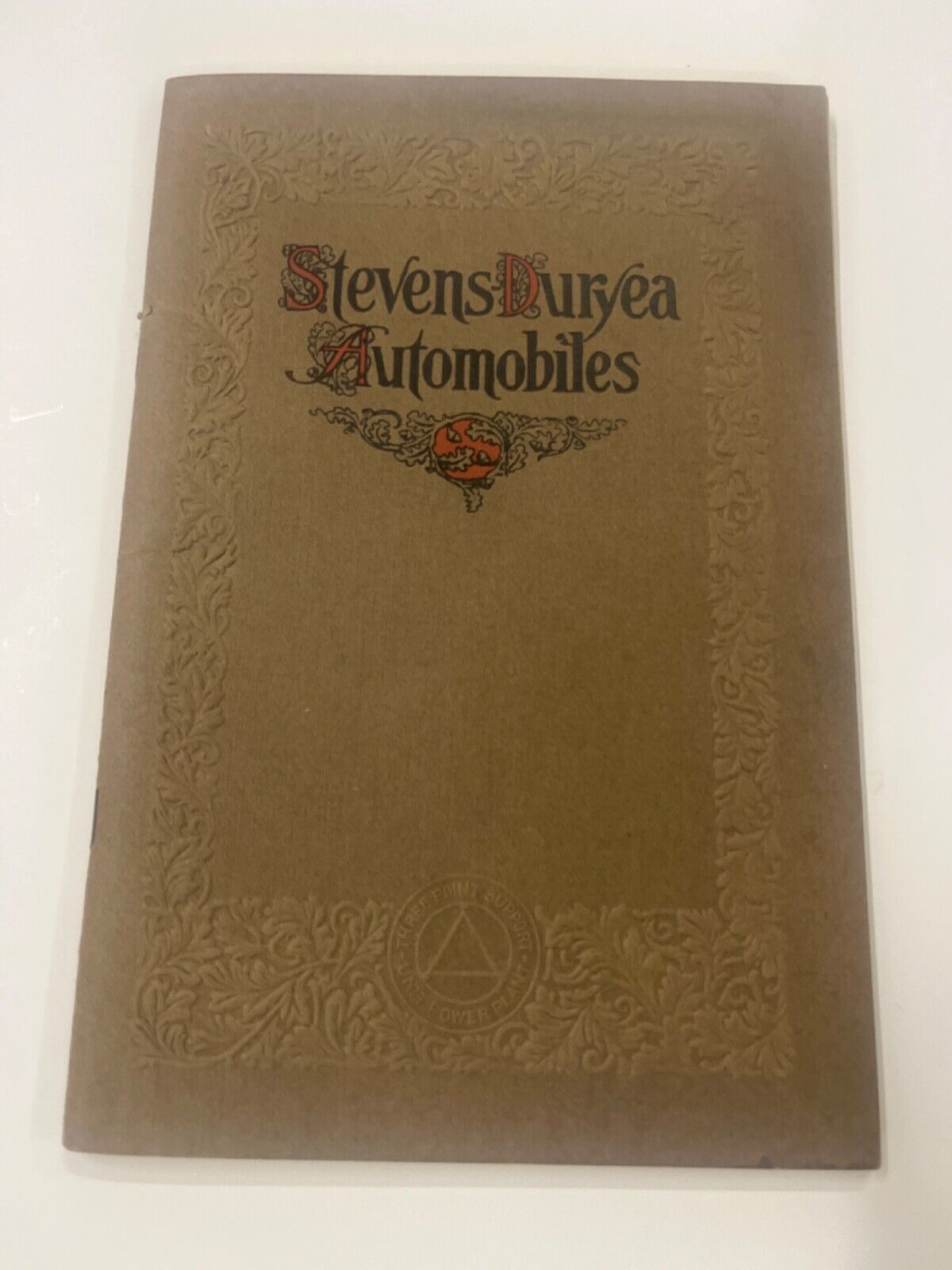 1908-1909 Stevens Duryea Automobile Sales Brochure Book