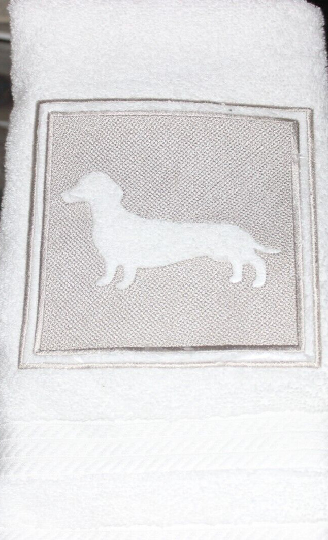 SALE DACHSHUND Dog Breed Bathroom HAND TOWEL EMBROIDERED