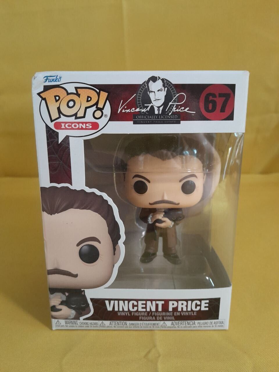 FUNKO POP Icons Actor 67 Vincent Price W/PROTECTOR - P25