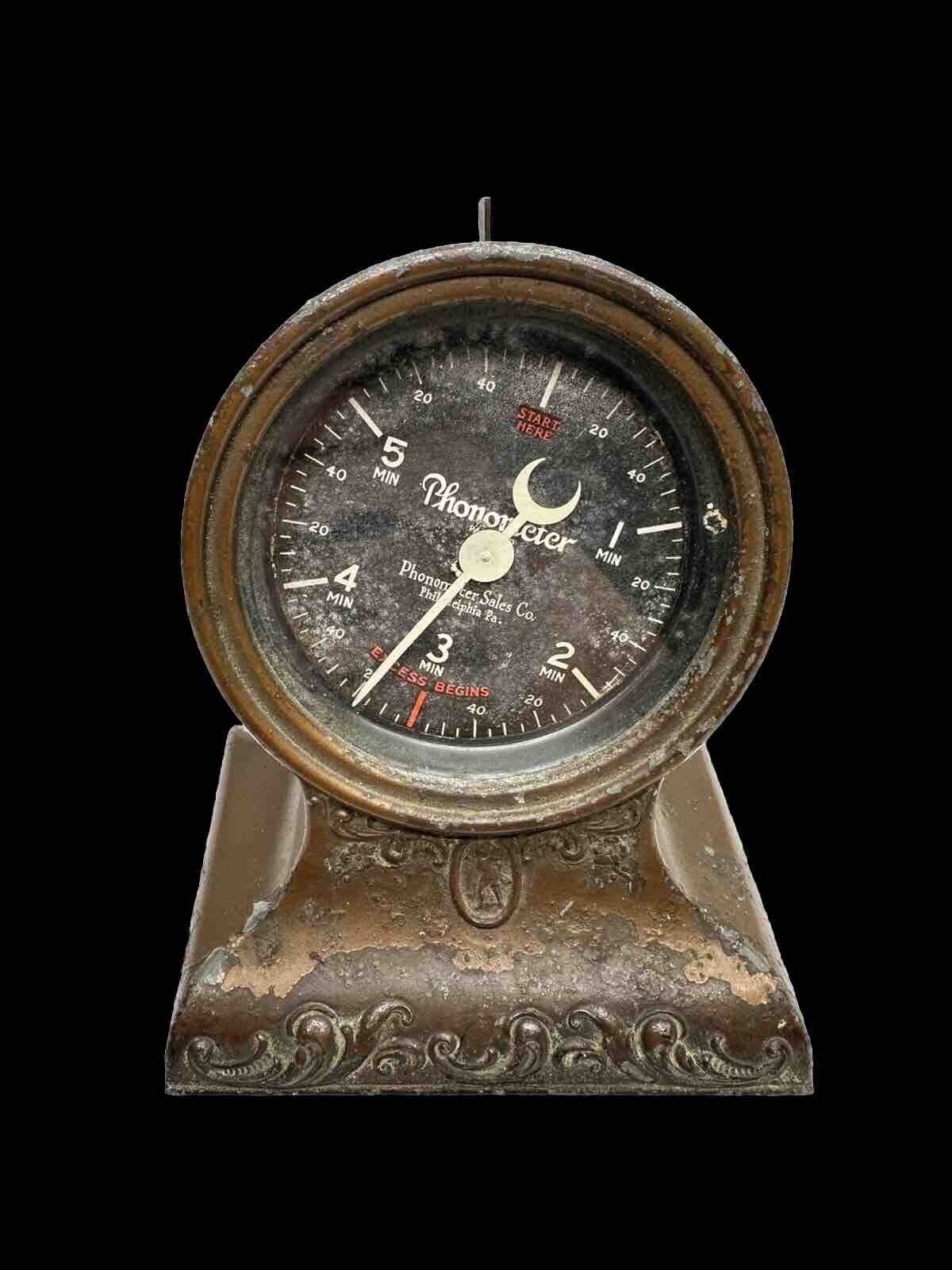 Vintage Phonometer Graves Timing Device Co. Philadelphia Phone Timer Clock B57