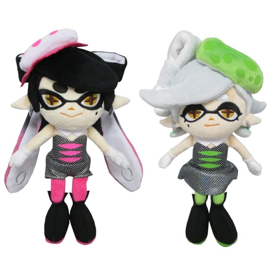 Splatoon Squid Sisters Callie and Marie Set / S size Plush Stuffed toy Japan