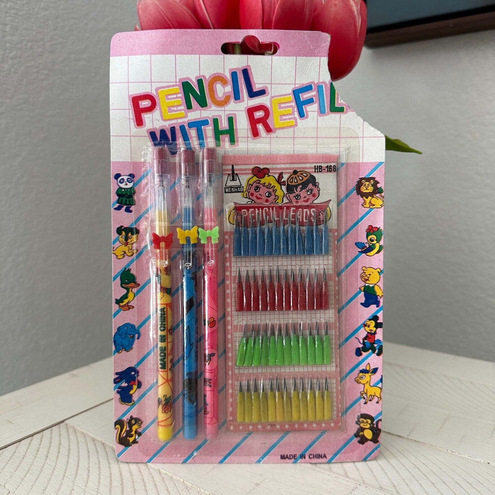 3 Vintage Pop A Point Pencils With 48 Refill Pieces New in Package Unbranded