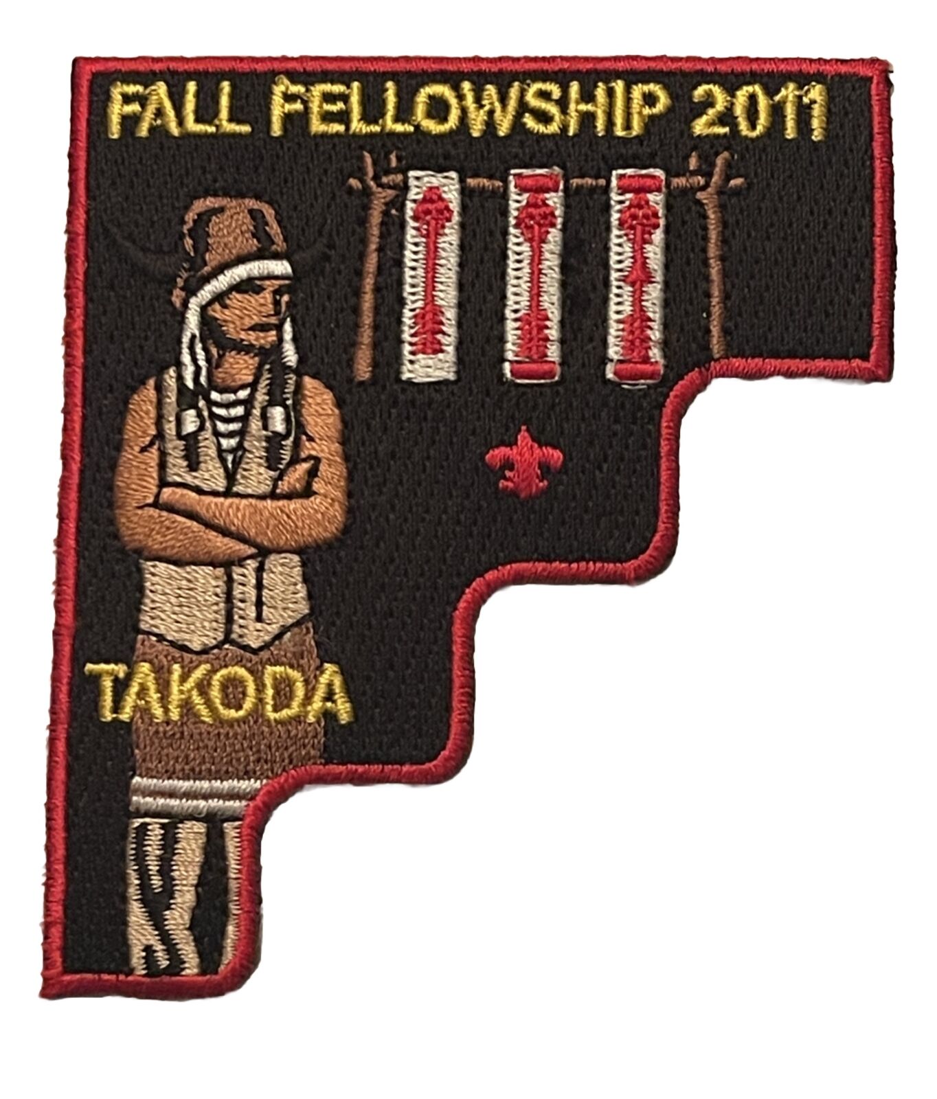 OA Patch Takoda Lodge 146 2011 Fall Fellowship OA Order of the Arrow WWW Badge