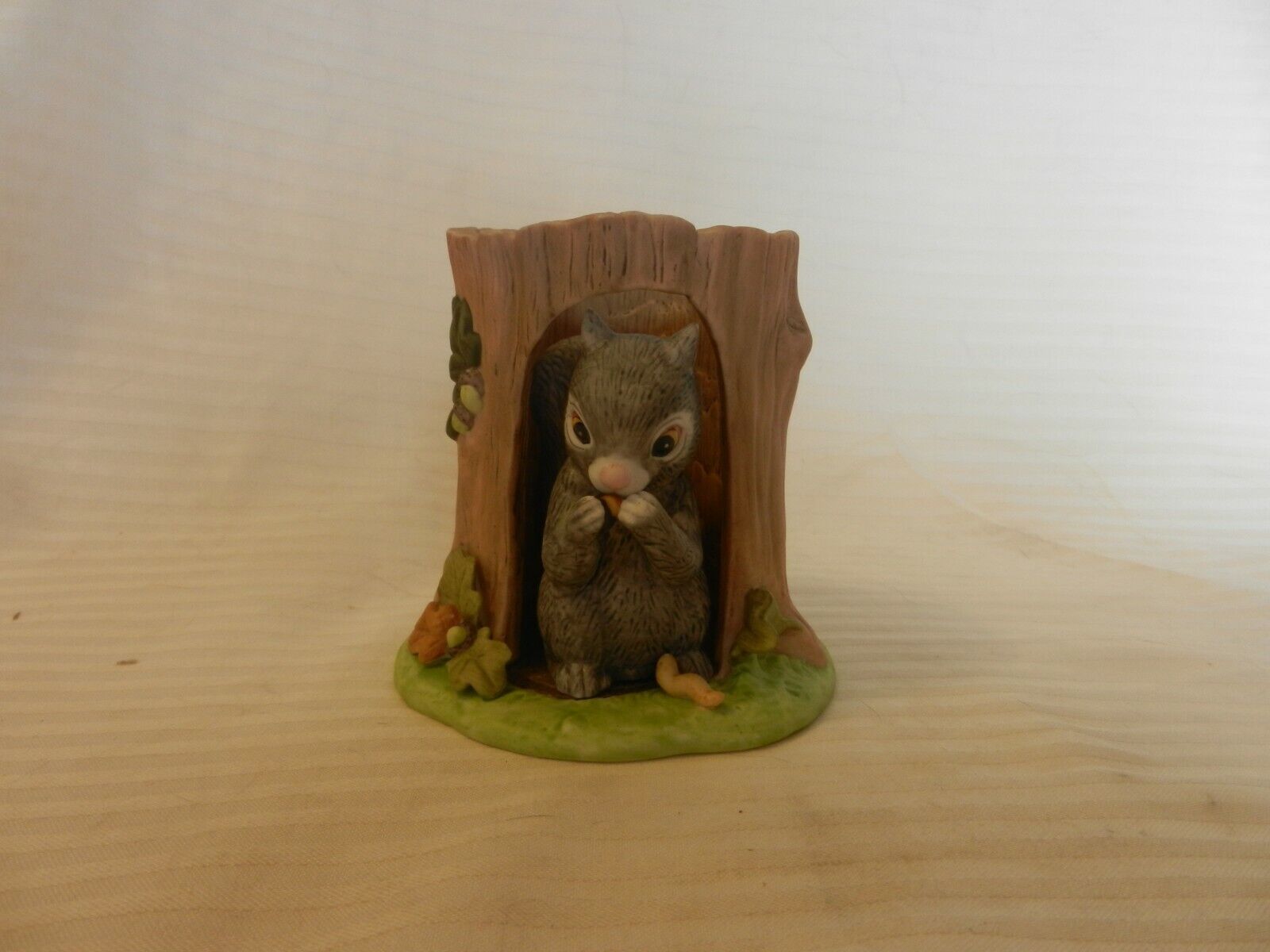Woodland Surprises Squirrel Figurine Jacqueline Smith Franklin Porcelain 1984