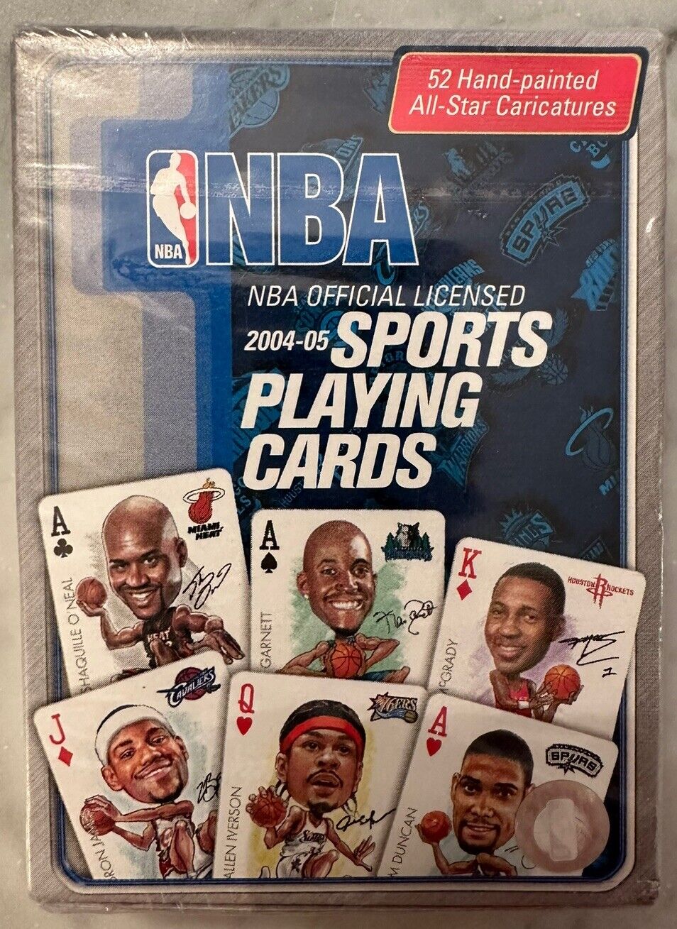 2004-05 NBA Official Licensed Sports Playing Cards Factory Sealed Hand Painted