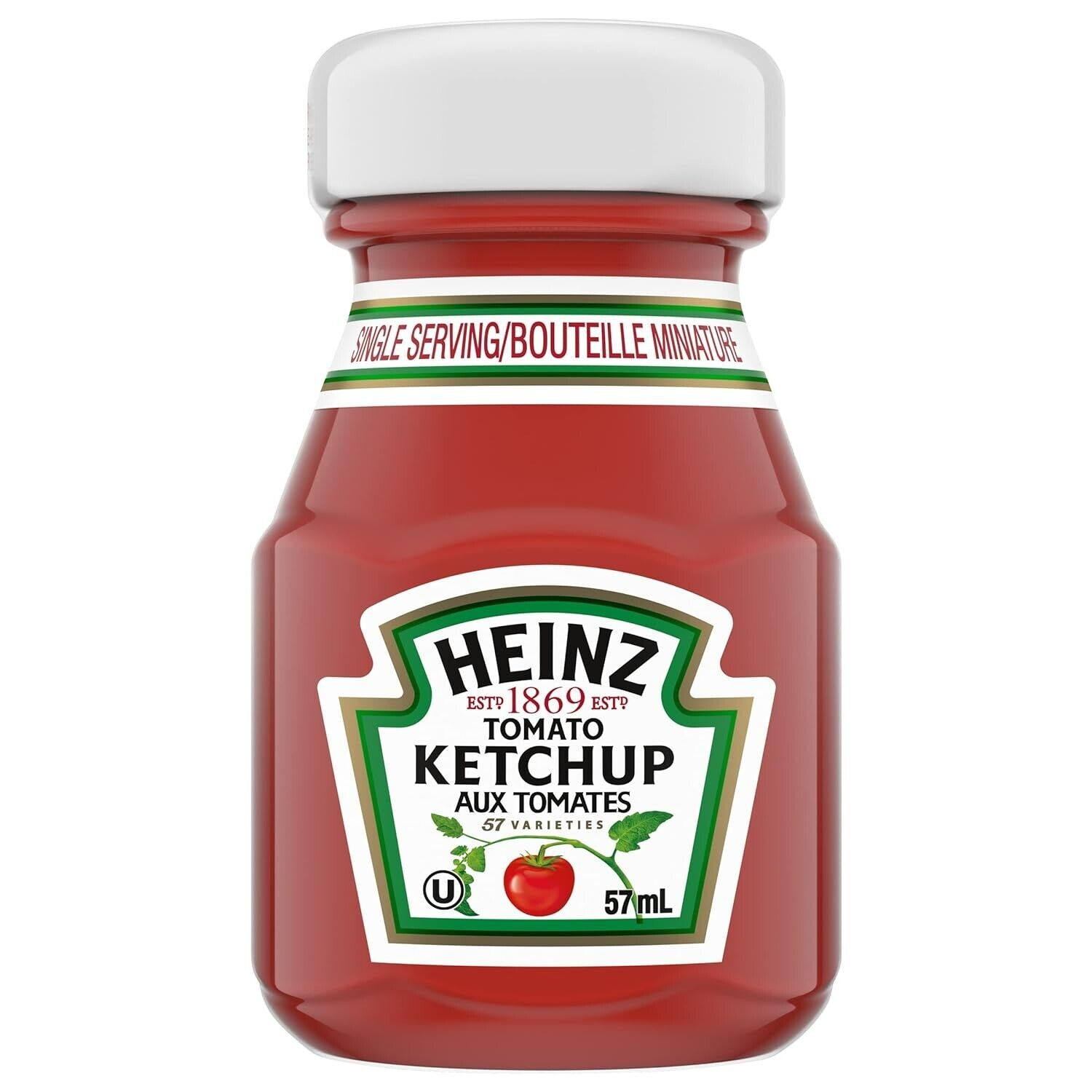 Set of 3 Heinz Tomato KETCHUP MINI GLASS Bottles 2.25 oz New and Sealed