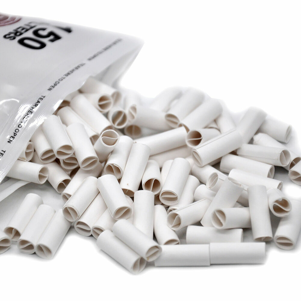HORNET Paper Filter Tips 150X 6MM PRE ROLLED White Joint Cones Mouthpiece Tips