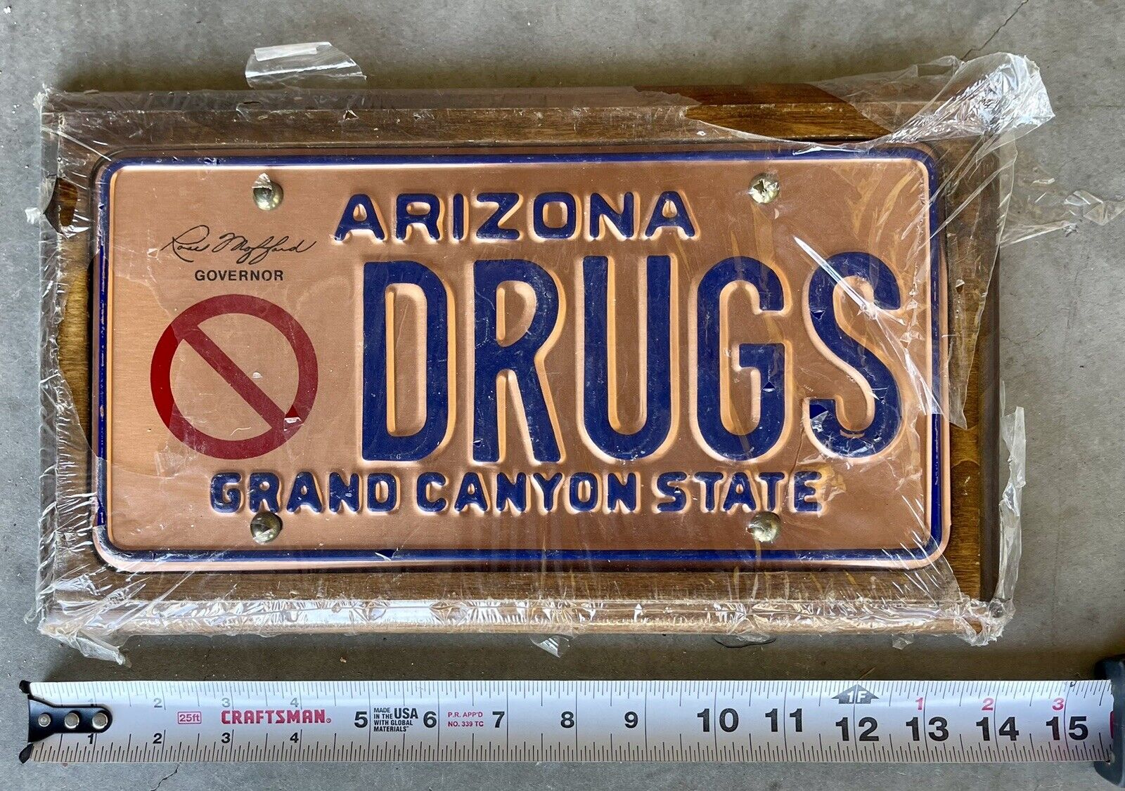 DARE License Plate Arizona Vintage D.A.R.E. AZ License Plate Plaque NOS NEW 