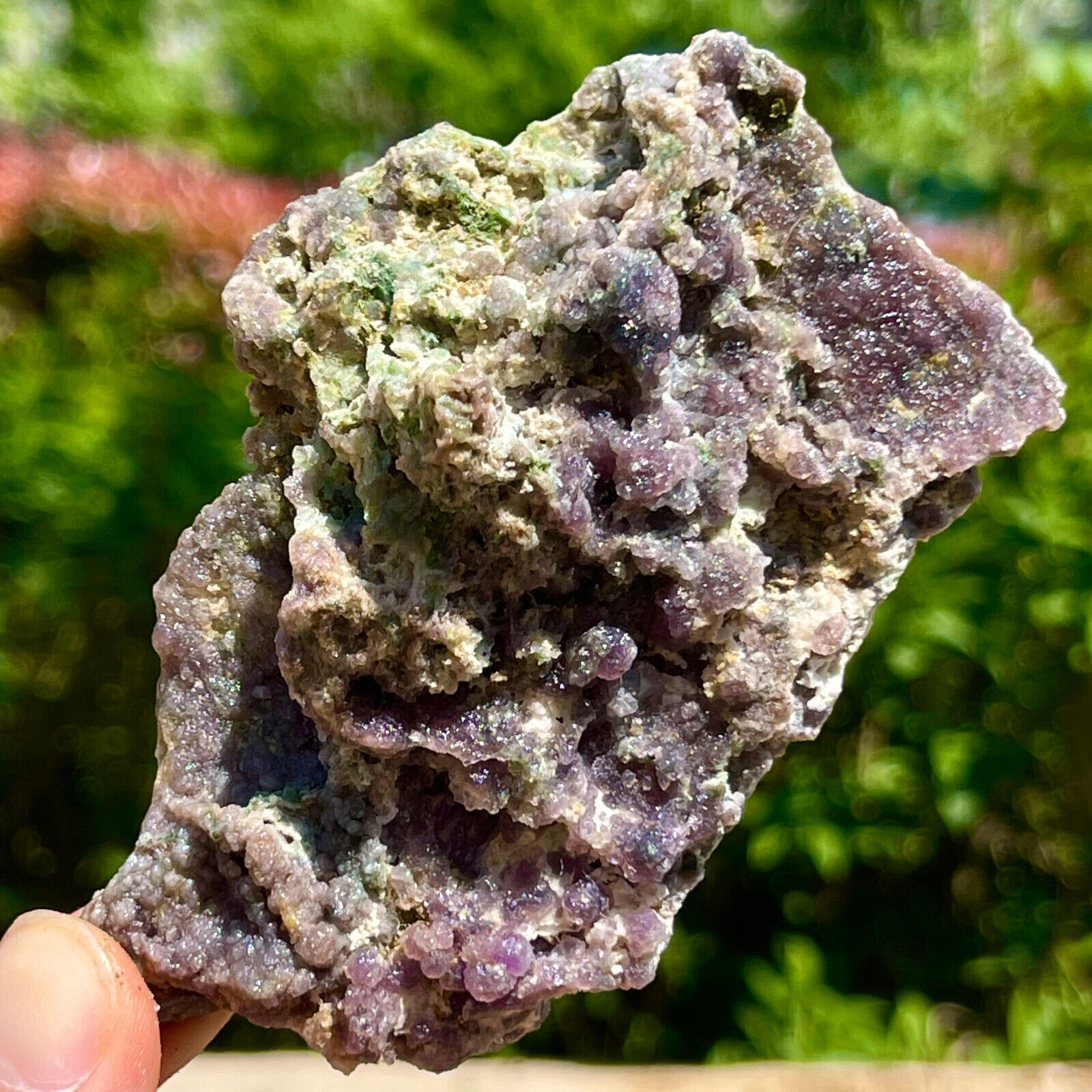 136G Beautiful Natural Purple Grape Agate Chalcedony Crystal Mineral Specimen