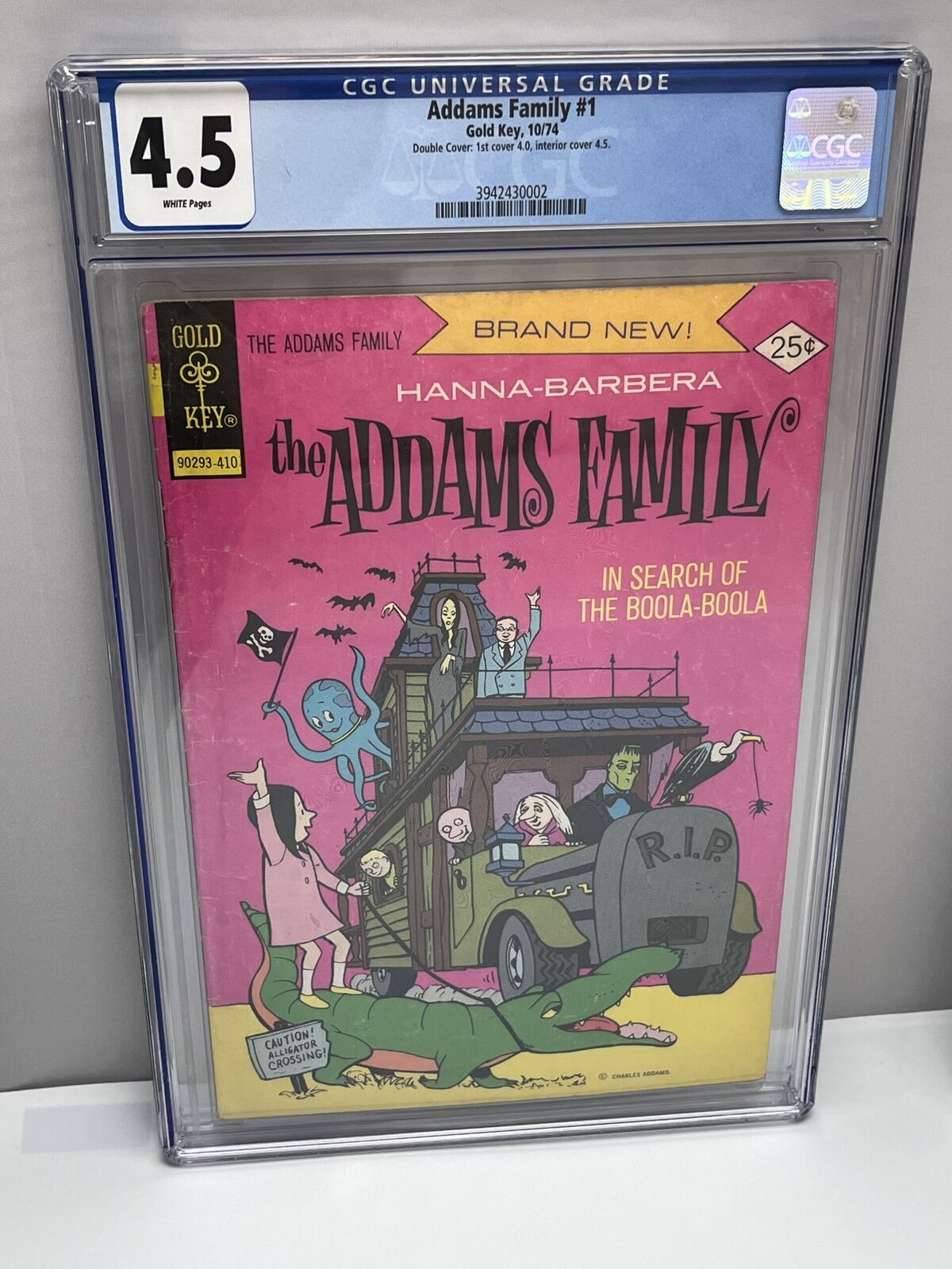 Addams Family #1 CGC 4.5 (1974) Double cover; 1st app. Addams Family