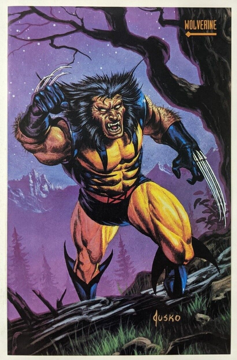 Wolverine Electro Marvel Masterpieces Comic Panel Poster Art Pin-Up Original