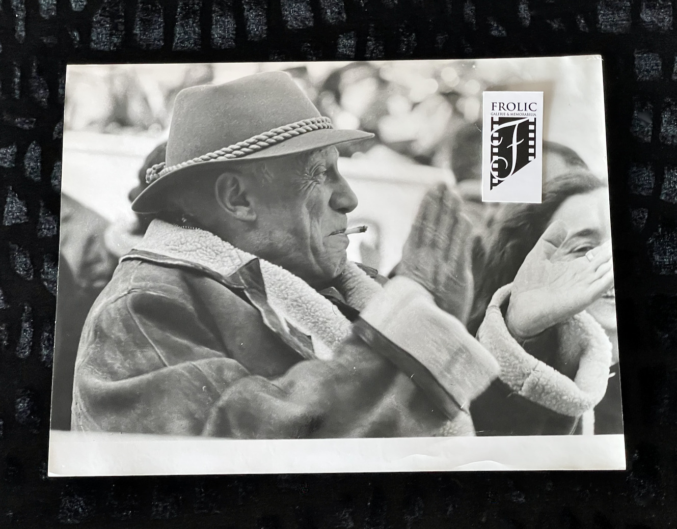 PABLO PICASSO 1960's Original Photo by Photo Match Paris (stamp) Impossible Find