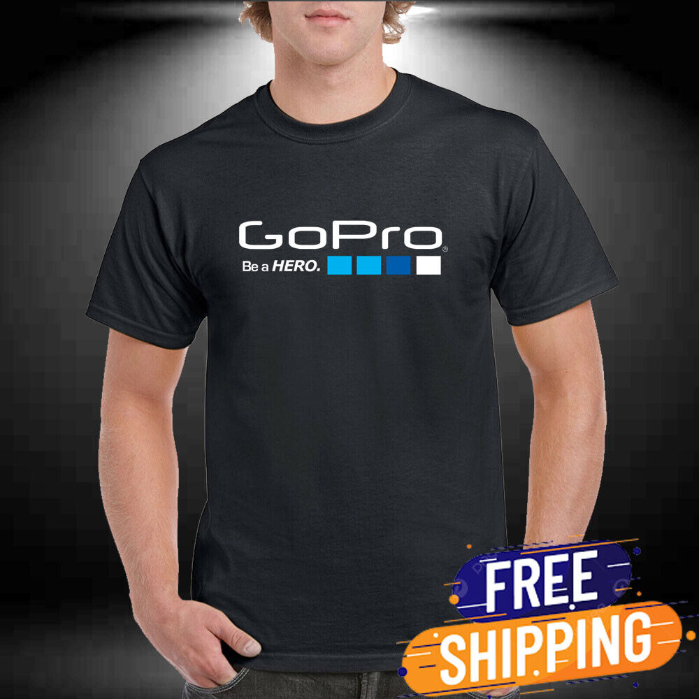 GoPro Hero Logo Men\'s T-Shirt Size S-5XL 