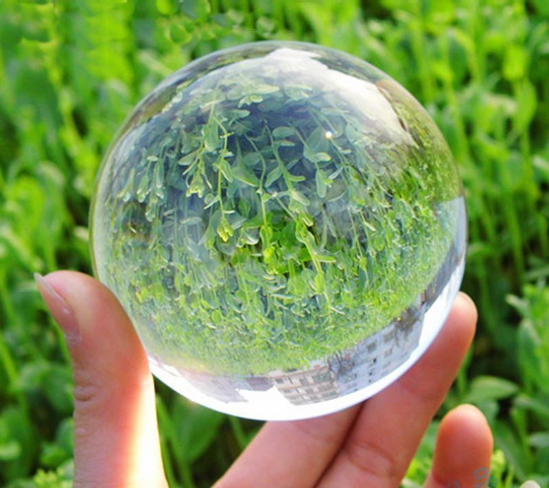 60mm Asian Rare Quartz Clear Magic Crystal Healing Ball Sphere