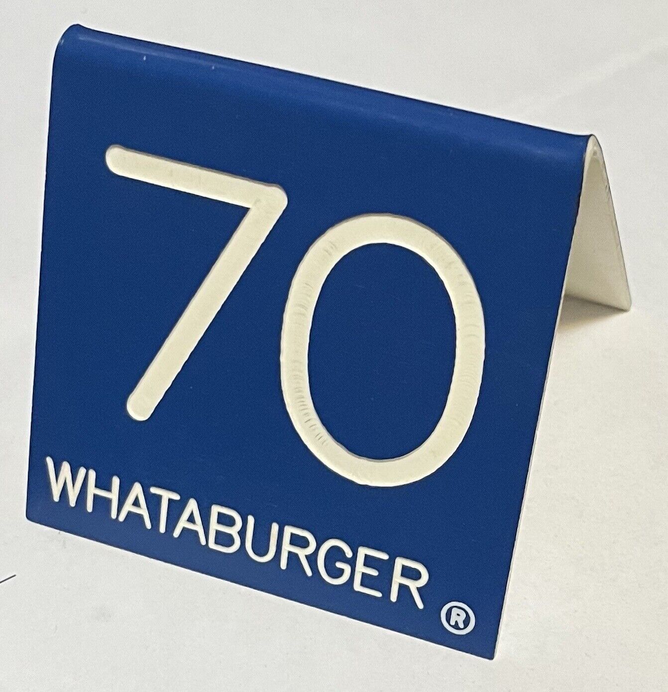 Whataburger Order Number 70 Vintage Blue 1990s 1980s RARE