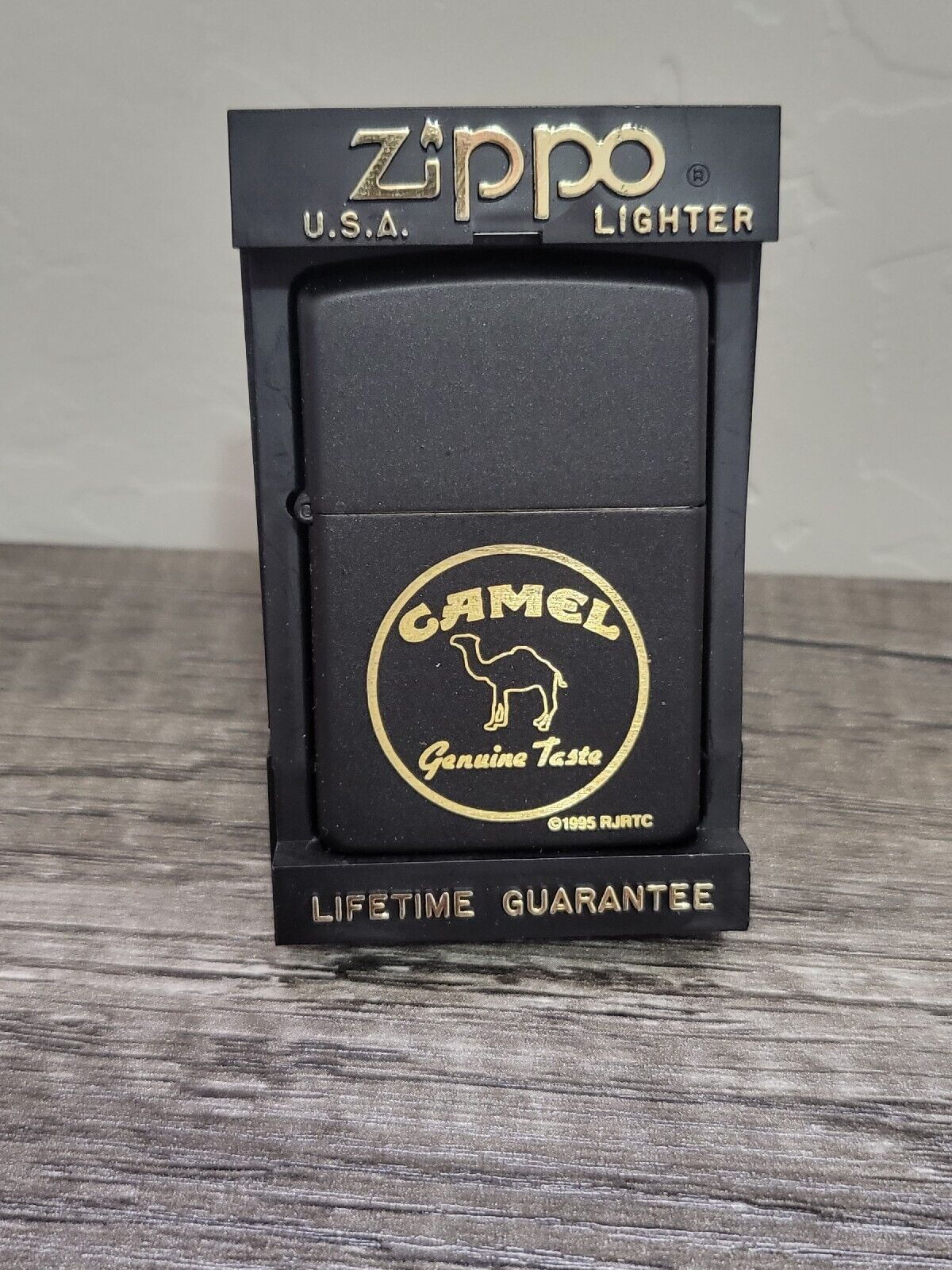 Rare Retired  Genuine Taste Zippo Lighter   AG