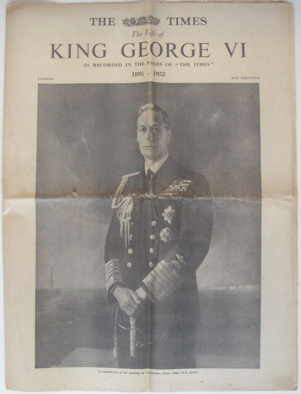 1952 London Times THE LIFE OF KING GEORGE VI Photographs Coronation Funeral 16pp