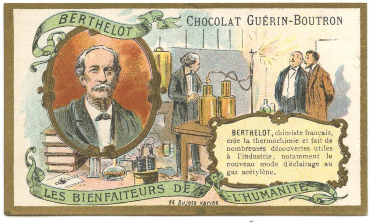 Chromo.Guérin Boutron.Benefactors De L\'Humanité. Berthelot .chimiste