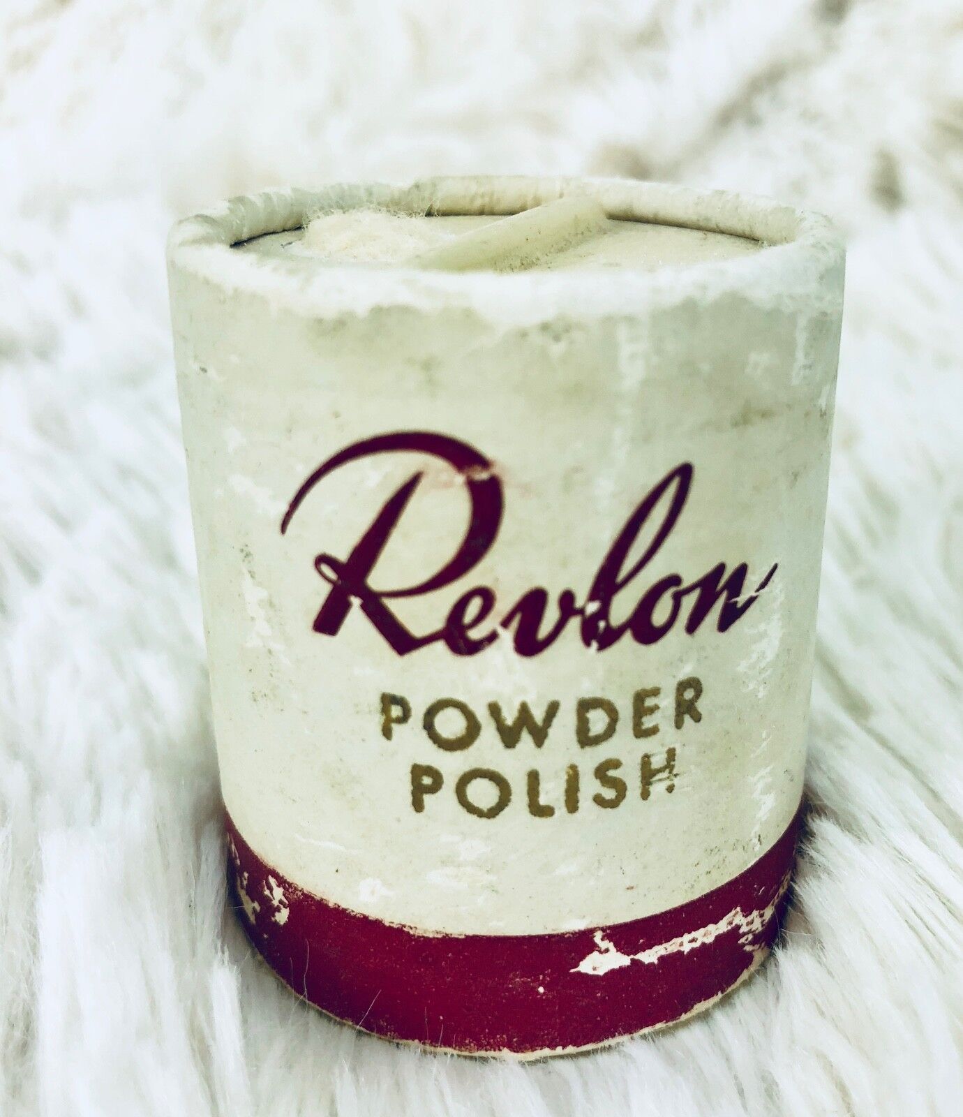 Vintage Revlon Nail Polish Powder - Circa 1950\'s - improve nail luster