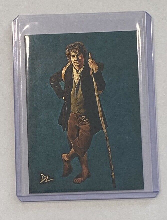 Bilbo Baggins Platinum Plated Artist Signed Lord Of The Rings Trading Card 1/1