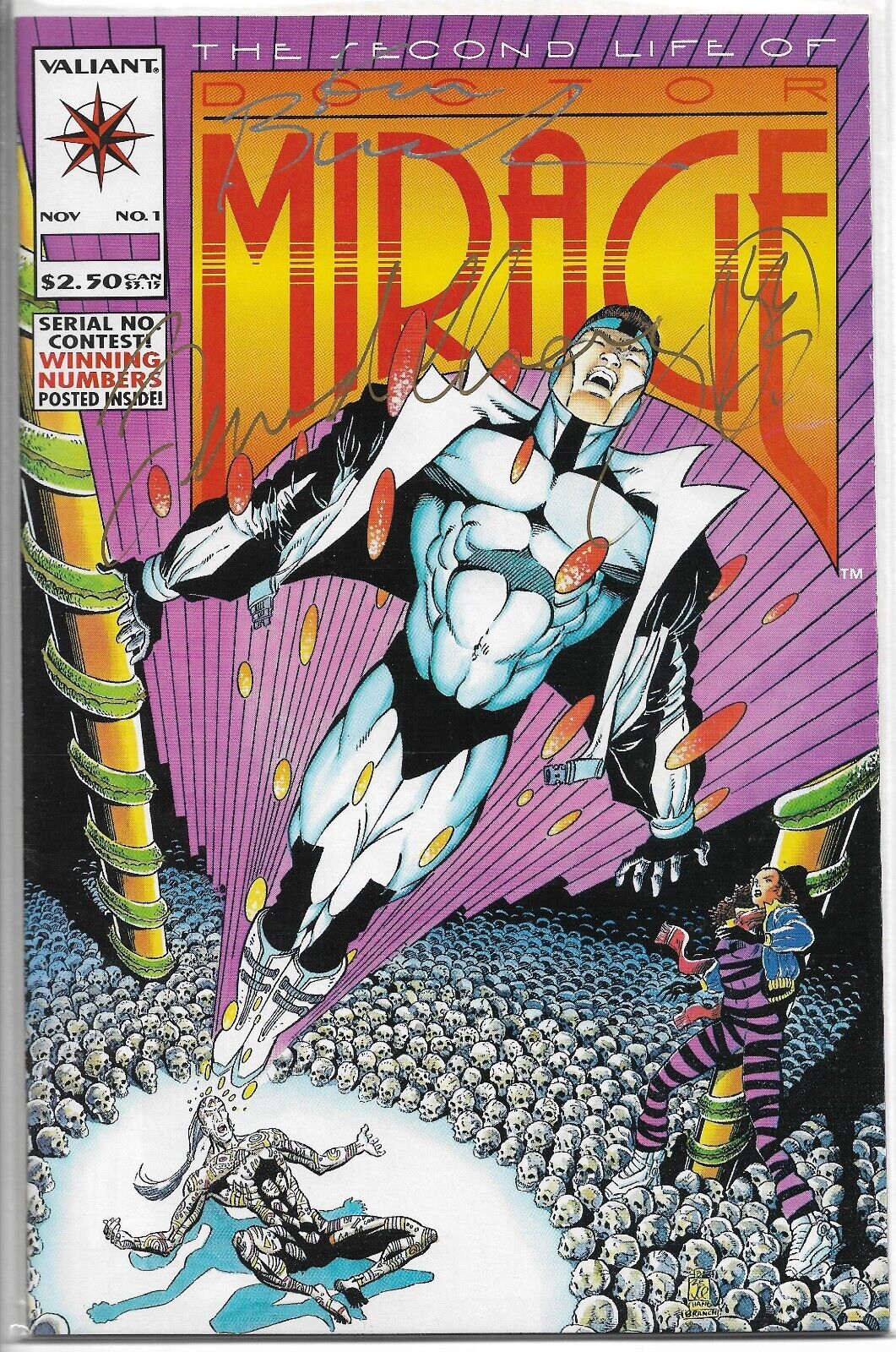 Second Life of Doctor Mirage #1 Valiant Signed Bernard Chang incl Hero Illus.#1