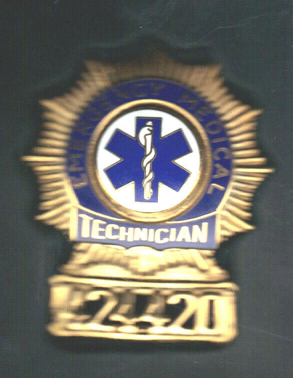 Star of Life Emergency Medical Technician Wallet Pin (Halloween/Costume prop)