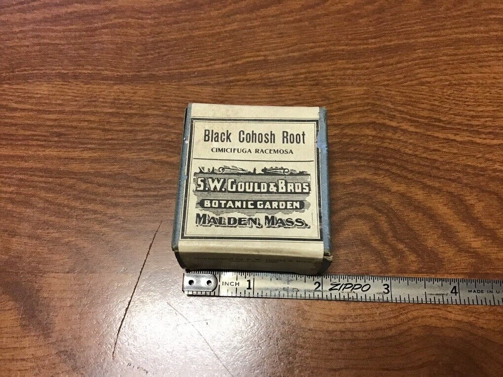 unused old store stock -- S W GOULD & bros -- BLACK COHOSH ROOT 