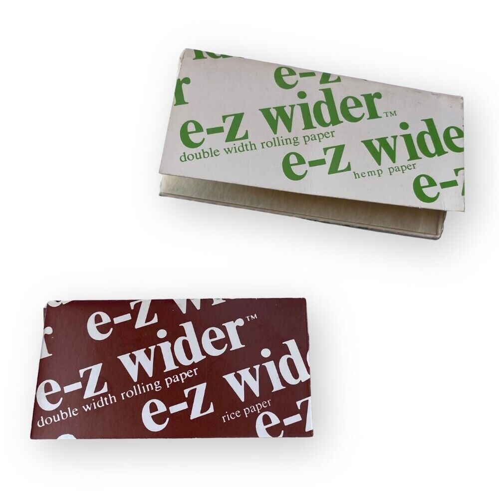 E-Z WIDER - Rare Vtg LOT OF 2 NOS Rolling Papers,  Made in Spain