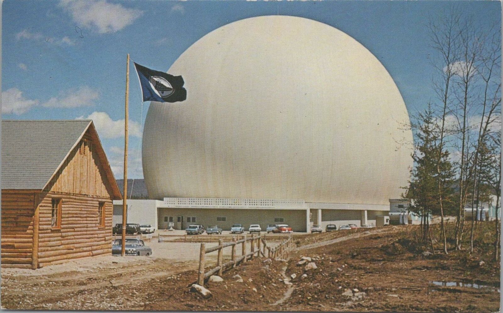 Postcard Earth Station at Andover Maine ME 