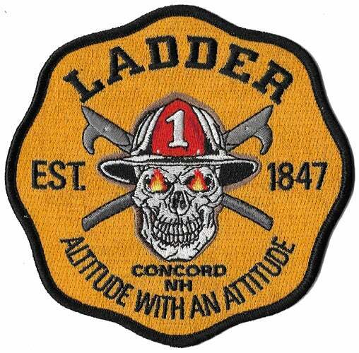 Concord, NH Ladder 1 Altitude With Attitude NEW Fire Patch