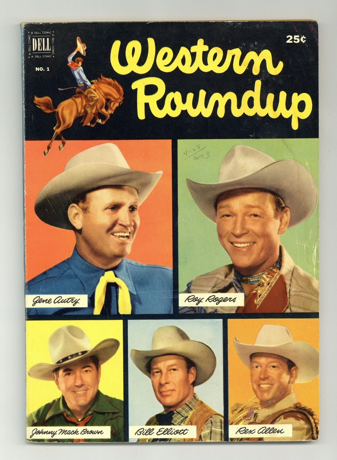Dell Giant Western Roundup #1 GD/VG 3.0 1952