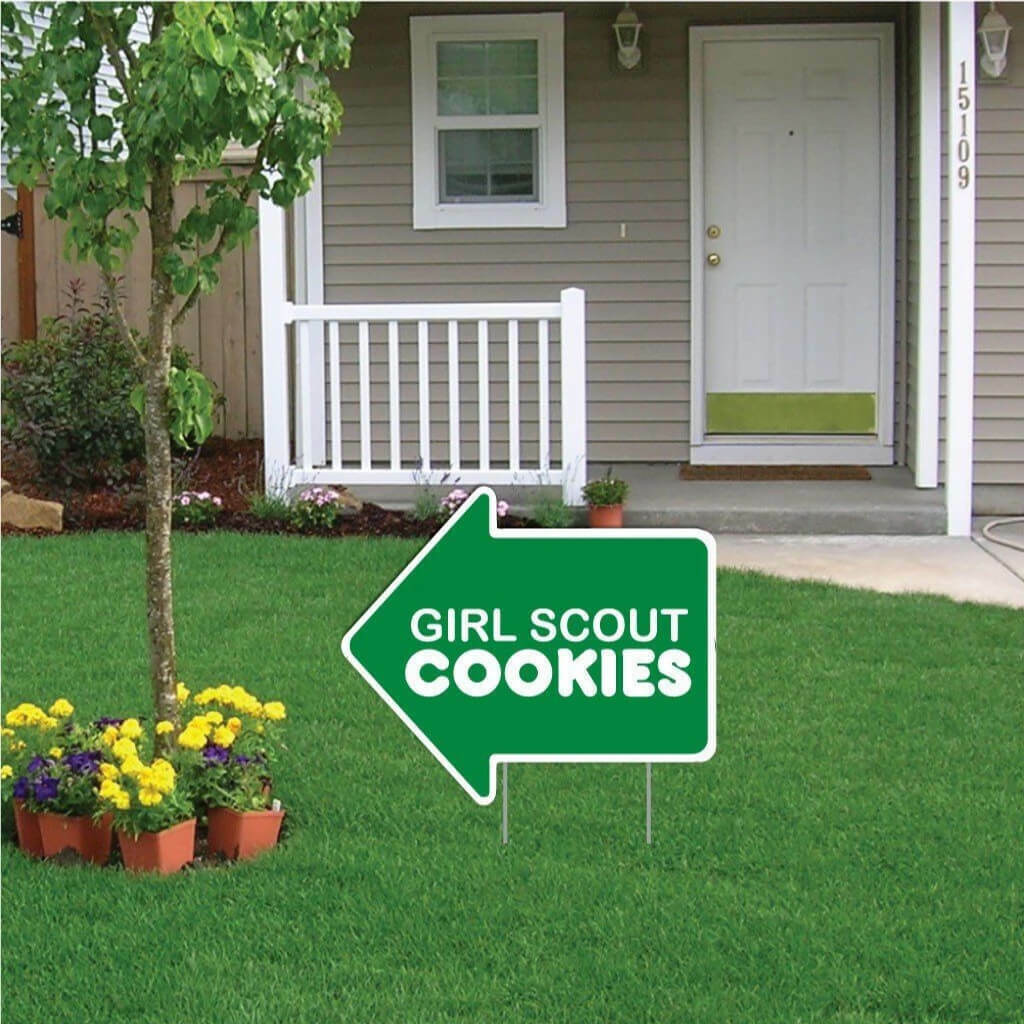 Girl Scout Cookie Arrow Shaped Yard Signs Set/2 - 22\