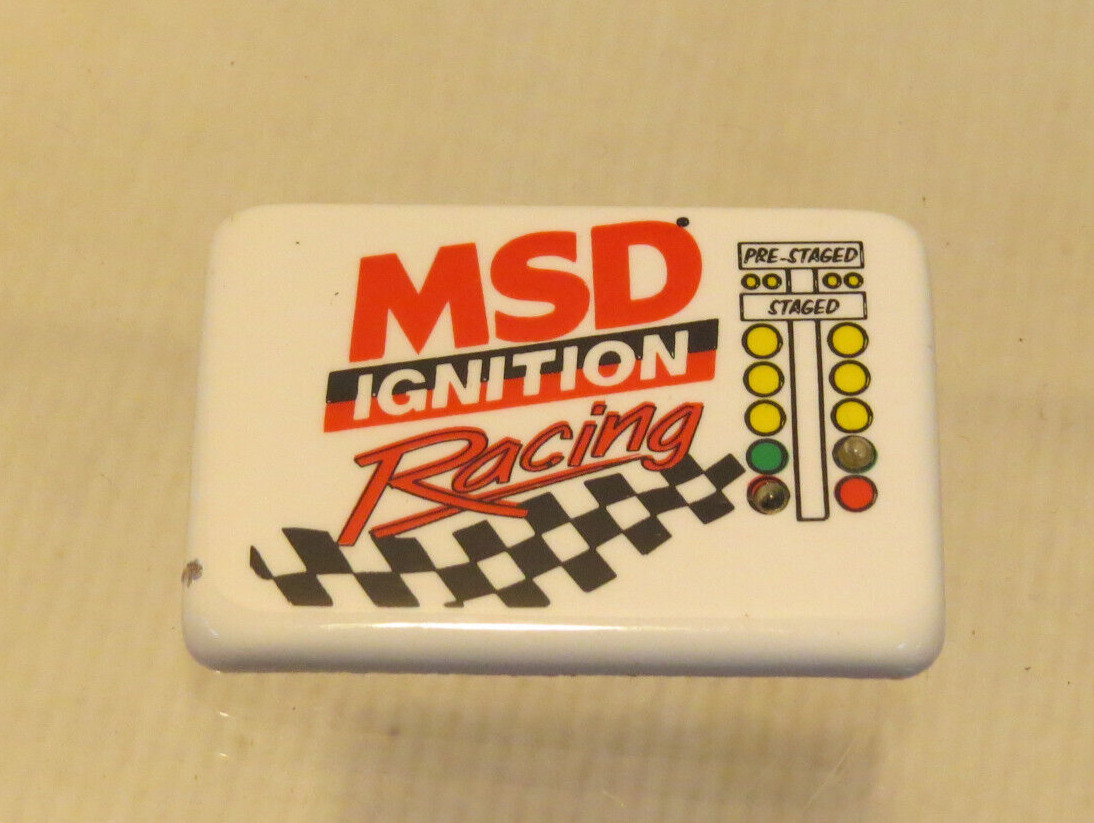 SCARCE Vintage MSD IGNITION - FLASHING Lapel/Stick Pin, NOS, Working FUN