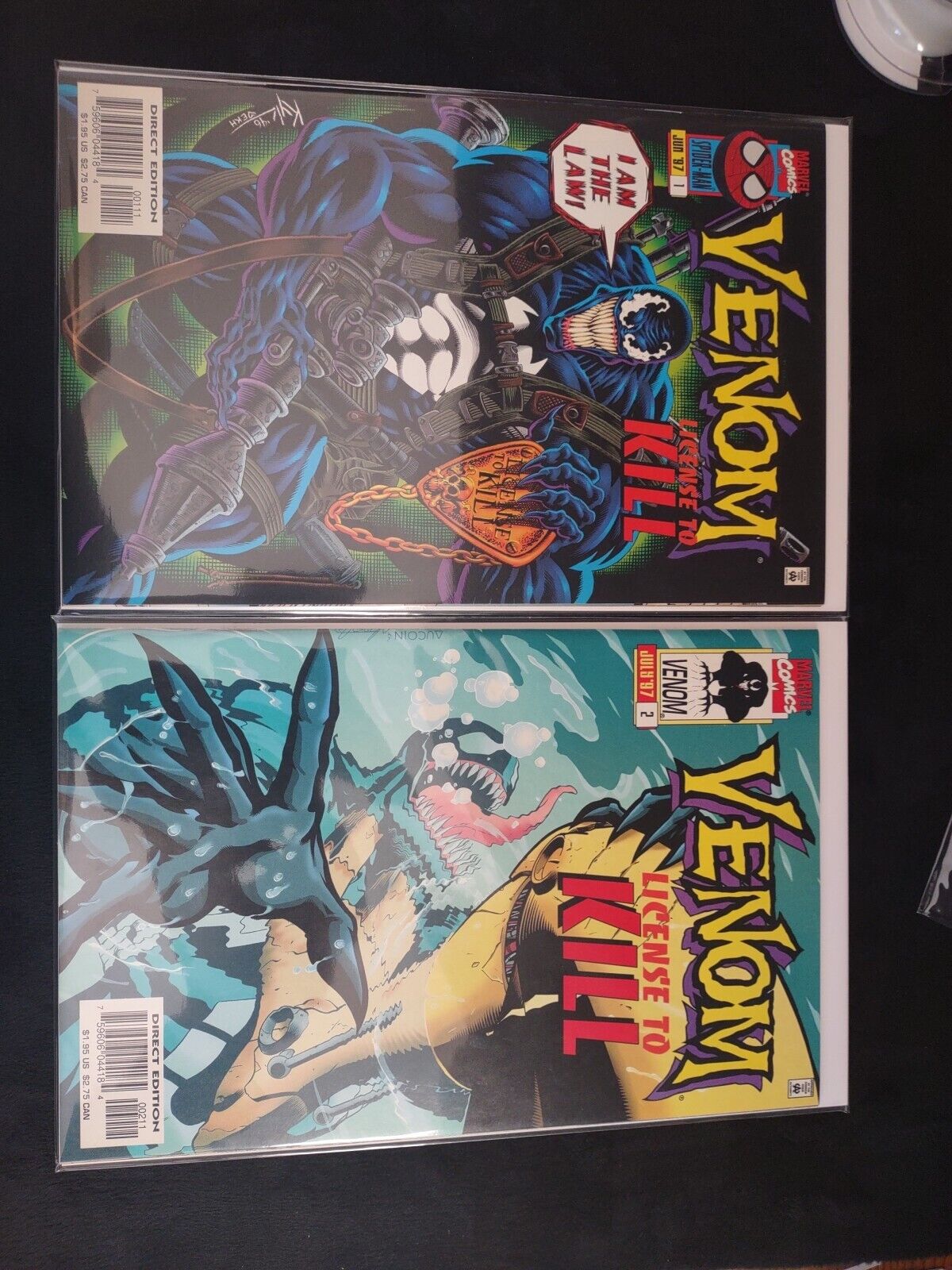 Venom: License To Kill #'s 1-2- DE/ Look Pics & Read/ MCU-97/ 1st Prints......