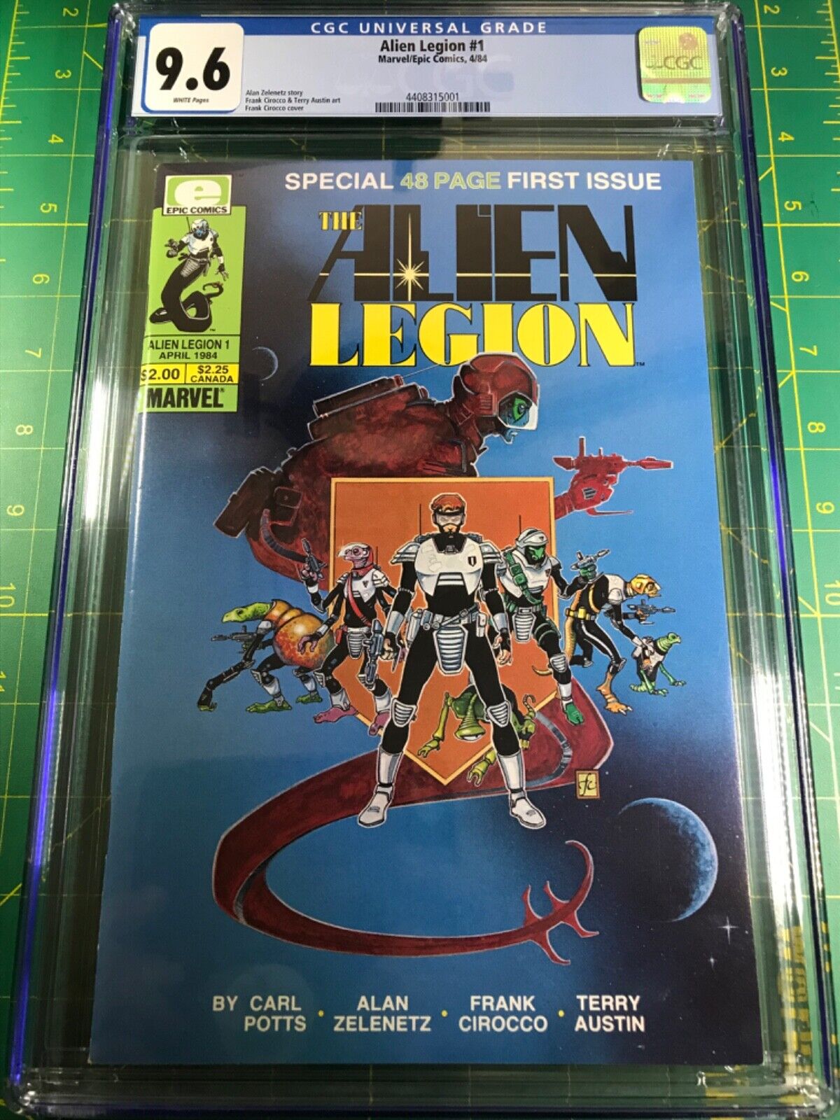 🔥🔥🔥The Alien Legion 1 CGC 9.6 White Pages 1984