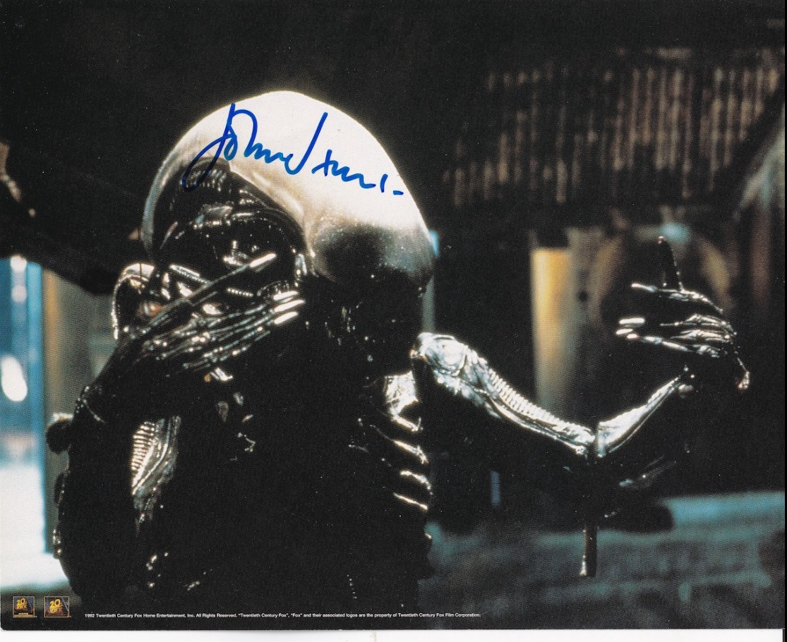 John Hurt Alien SIGNED AUTOGRAPH + AFTAL COA