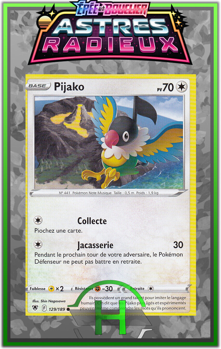 Pijako - EB10:Radiant Stars - 129/189 - New French Pokemon Card