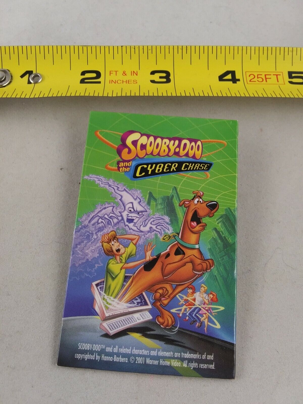 Vintage SCOOBY DOO & The Cyber Chase Promo Button Pinback Pin *QQ29