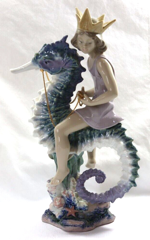 Lladro Prince of the Sea Prince on Seahorse 1821 Limited Edition USED