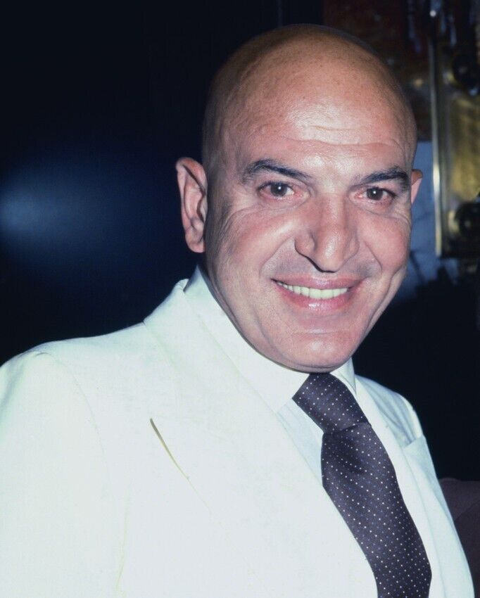 Telly Savalas 24x36 inch Poster smiling portrait