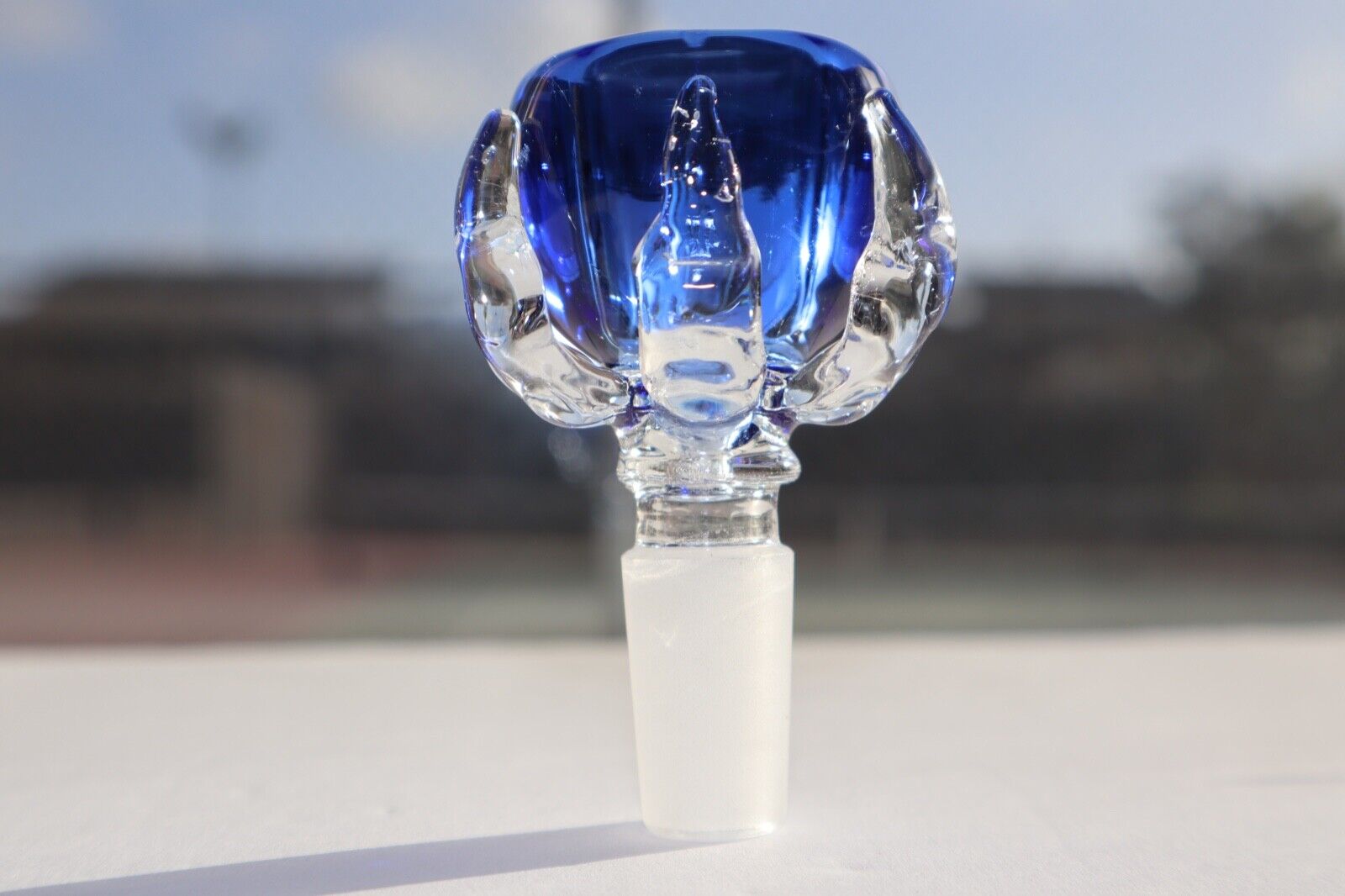14MM Blue High Quality Glass Claw Water Bong Bowl Head Piece Replacement Holder